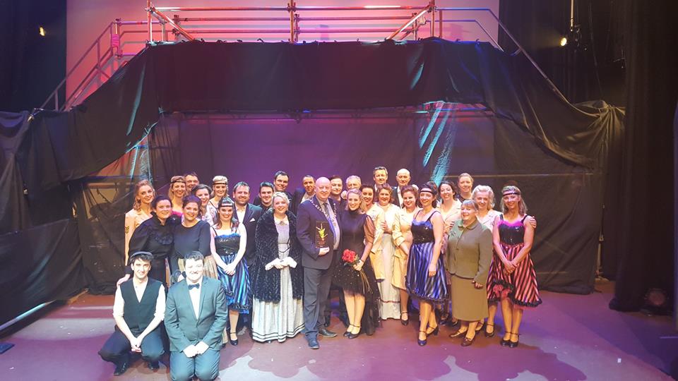 Cast of Funny Girl with AIMS President, Seamus Power